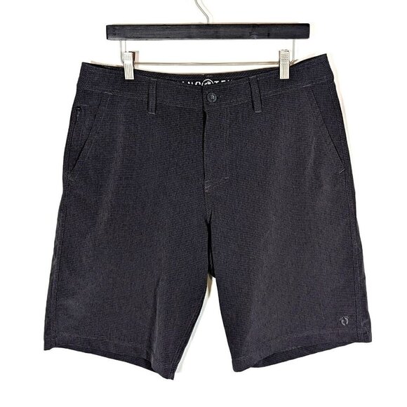 Hang Ten Board Shorts Mens 34 Ripstop Charcoal Gray Quick Dry Surf Swim Trunks - Picture 1 of 7